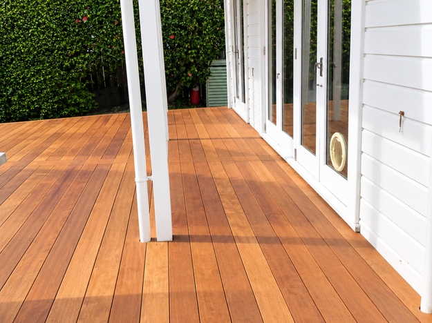 New build frame and 140 x 20 mm Kwila decking, Mt Eden 