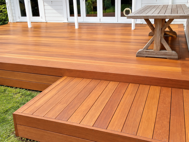 New build frame and 140 x 20 mm Kwila decking, Mt Eden 