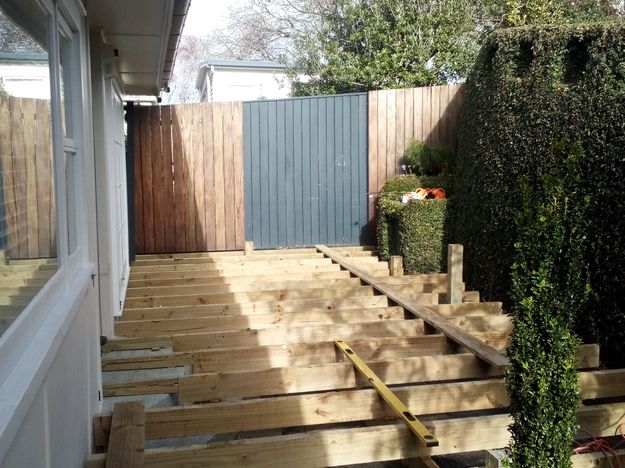 Deck construction, One Tree Hill